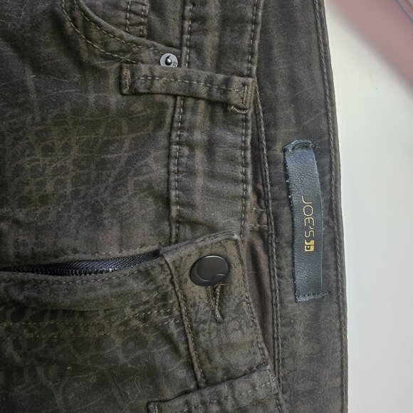 Women's Joe's Jeans Faux Crocodile Slim Fit SZ 28 - Midrise Legging Fit - Picture 5 of 10